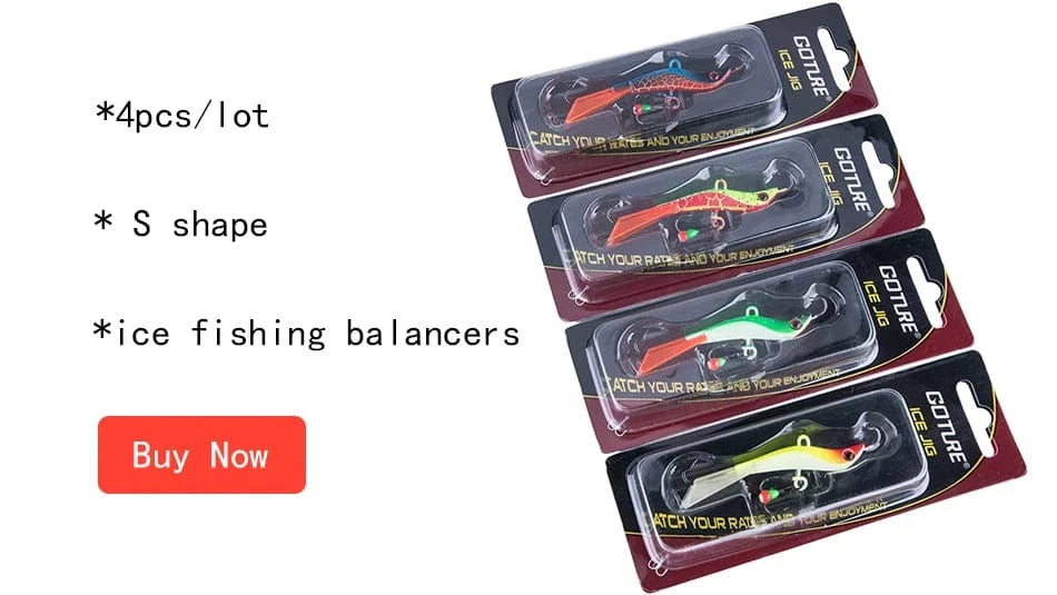 China China Goture Winter Ice Fishing Lure  Balancers Jig Fake Artificial Bait Jigging Raps 77mm 14.4g Wobbler Bait for Trout Bass Pike Carp