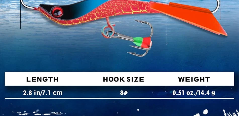China China Goture Winter Ice Fishing Lure  Balancers Jig Fake Artificial Bait Jigging Raps 77mm 14.4g Wobbler Bait for Trout Bass Pike Carp