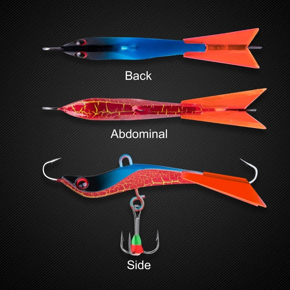 China China Goture Winter Ice Fishing Lure  Balancers Jig Fake Artificial Bait Jigging Raps 77mm 14.4g Wobbler Bait for Trout Bass Pike Carp