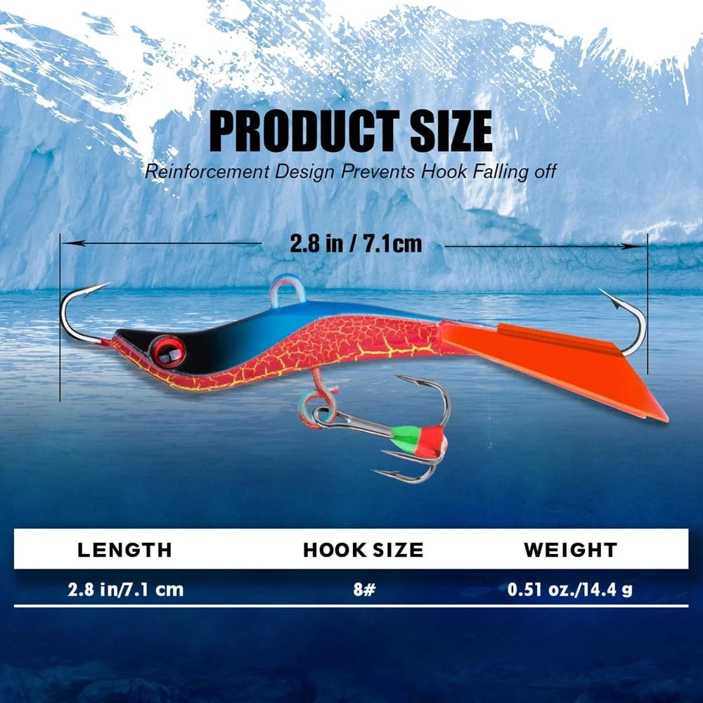 China China Goture Winter Ice Fishing Lure  Balancers Jig Fake Artificial Bait Jigging Raps 77mm 14.4g Wobbler Bait for Trout Bass Pike Carp