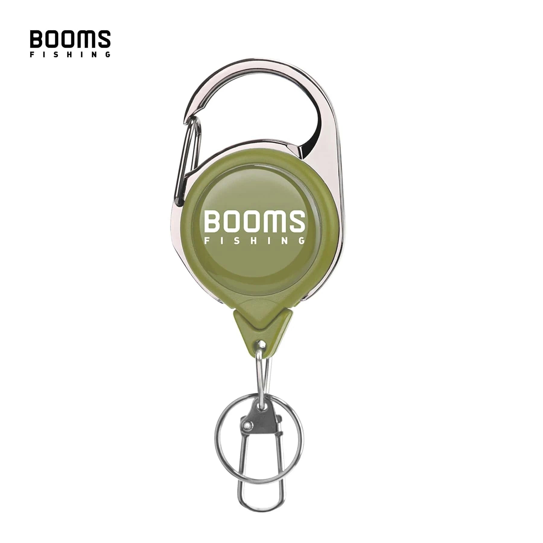 China China Green 1PCS Booms Fishing RG1 Retractable Key Chain with Gear Combo Cord Easy Release Badge Holder Fly Fishing Zinger Retractor Accessories