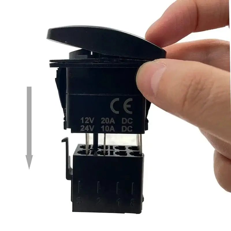 China China Green Led Light Bar Rocker Switch SPST 5Pins/DPDT 7Pins For Car Marine Boat IP68 NARVA Carling ARB Auto Parts Camper Replacement