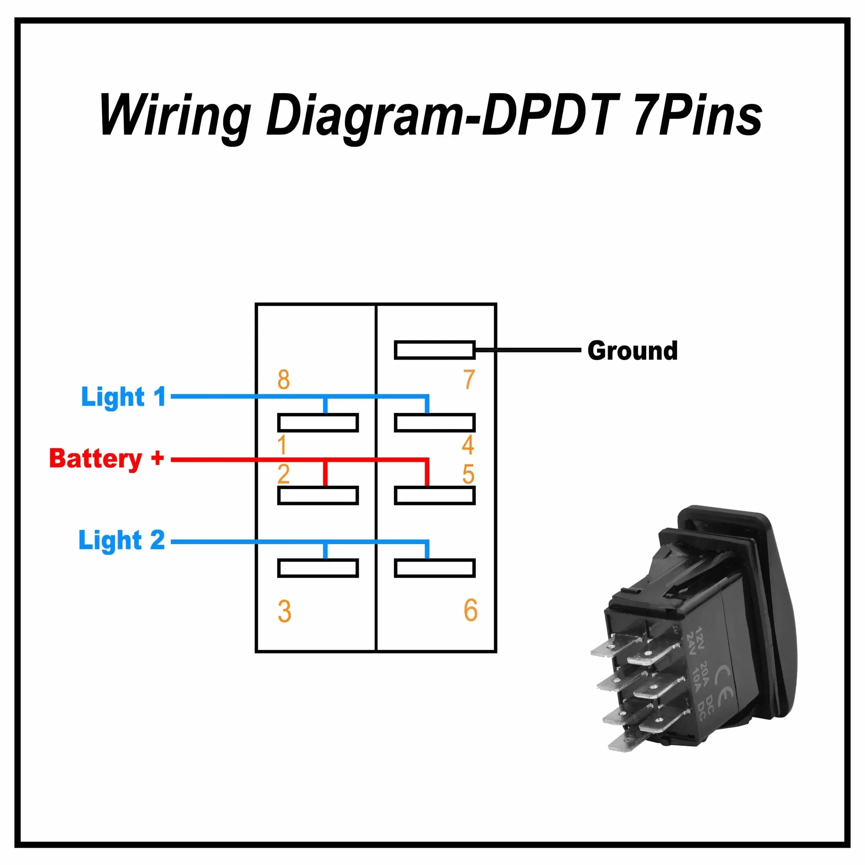 China China Green Led Light Bar Rocker Switch SPST 5Pins/DPDT 7Pins For Car Marine Boat IP68 NARVA Carling ARB Auto Parts Camper Replacement