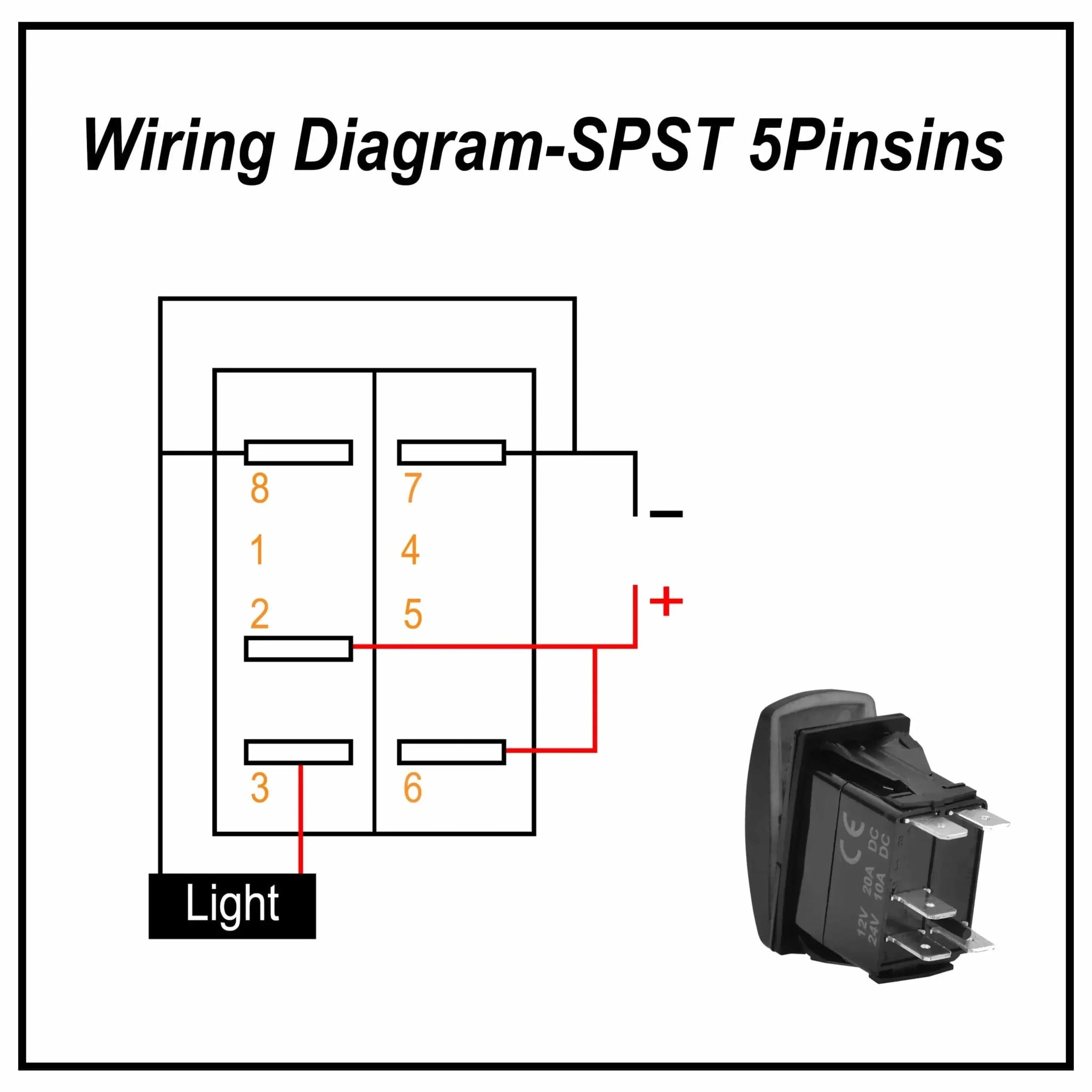China China Green Led Light Bar Rocker Switch SPST 5Pins/DPDT 7Pins For Car Marine Boat IP68 NARVA Carling ARB Auto Parts Camper Replacement