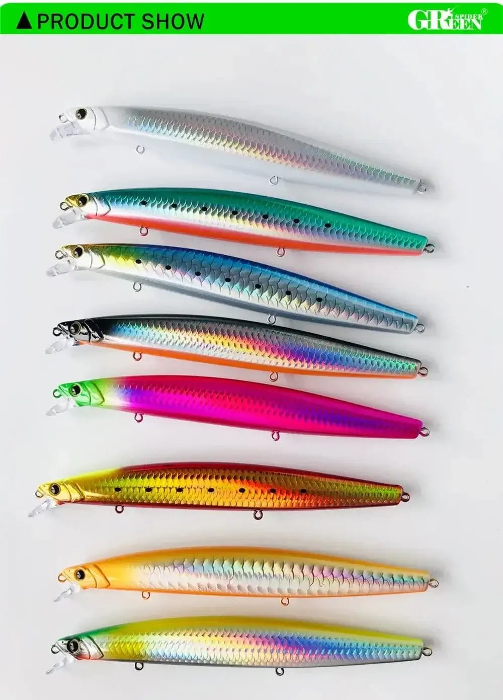China China GREENSPIDER 163mm 33g Long Casting Floating Sea Fishing Lure Ocean Beach Fishing Game Artificial Large Hard Bait Picua Seabass