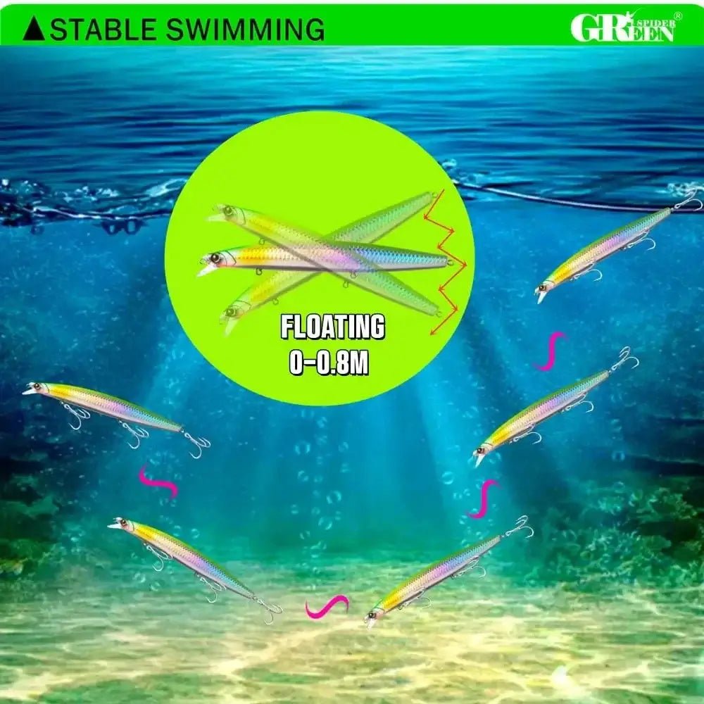 China China GREENSPIDER 163mm 33g Long Casting Floating Sea Fishing Lure Ocean Beach Fishing Game Artificial Large Hard Bait Picua Seabass