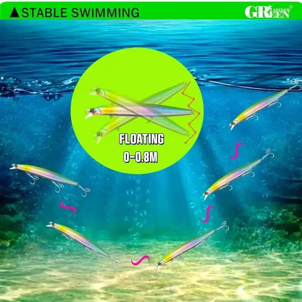 China China GREENSPIDER 163mm 33g Long Casting Floating Sea Fishing Lure Ocean Beach Fishing Game Artificial Large Hard Bait Picua Seabass