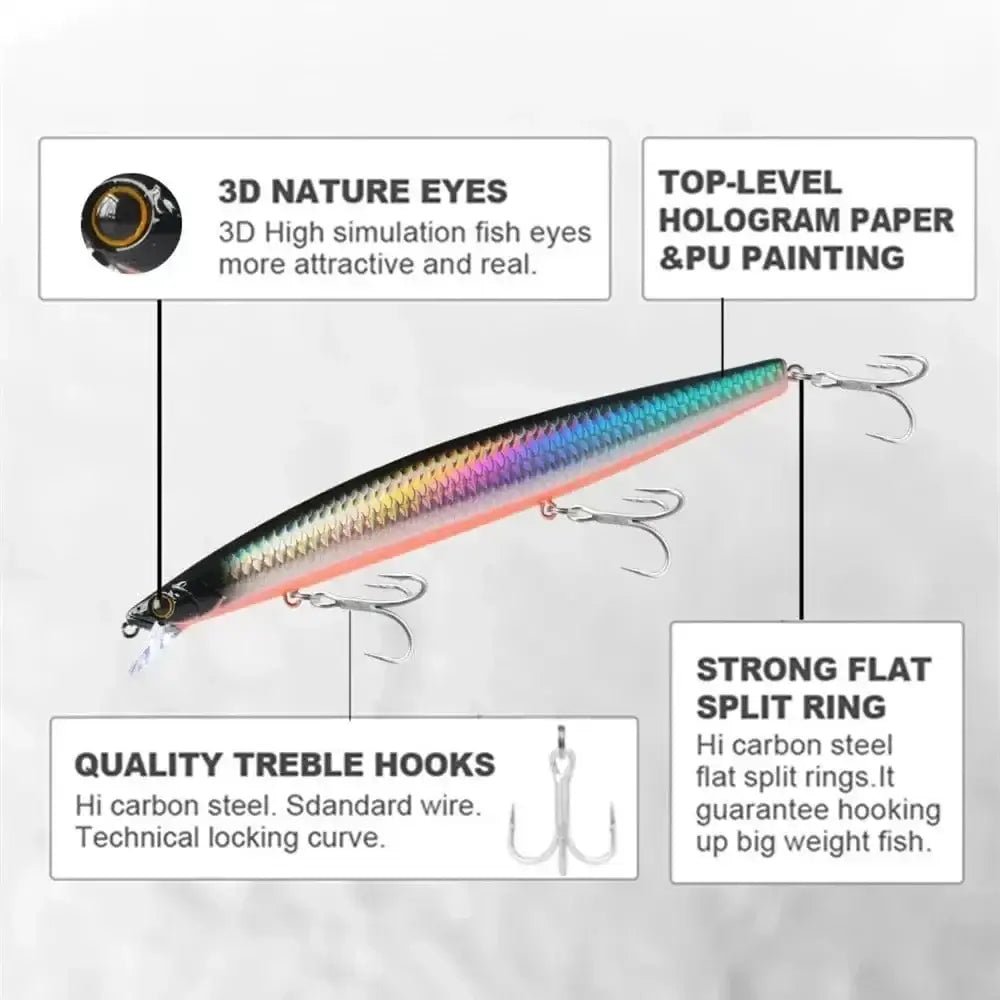 China China GREENSPIDER 163mm 33g Long Casting Floating Sea Fishing Lure Ocean Beach Fishing Game Artificial Large Hard Bait Picua Seabass