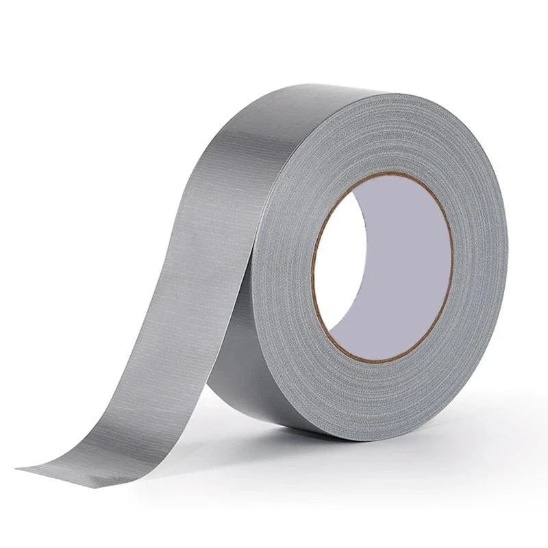 China China grey / 2mm Super Sticky Cloth Duct Tape Carpet Floor Waterproof Tapes High Viscosity Silvery Grey Adhesive Tape DIY Home Decoration 10M