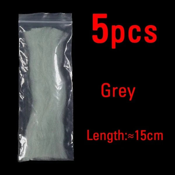 China China Grey 5PCS ICERIO Fly Fishing Multiple Color Egg Yarn Glow Bug Yarn Fiber Baitfish Lure Parachute Fly Tying Material