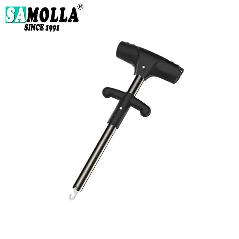 China China grey small Fishing Hook Remover Tool Fishing Lure Remover Aluminum Tube Hook Detacher Portable Fish Hook Out Extractor