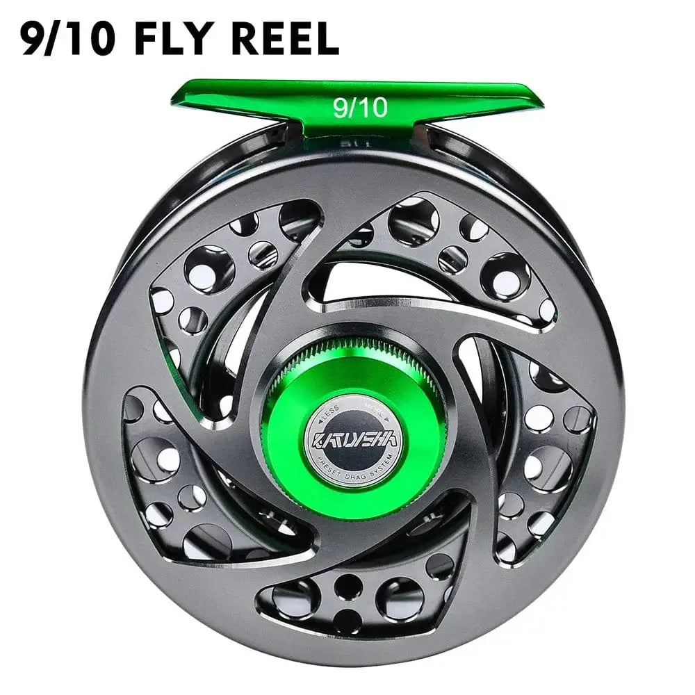 China China greyish green 9N10 1pc stainless steel fly fishing wheel Fishing Reel left/right handed Ice Fishing Wheel 90mm 97mm 104mm Fly Fishing Reels