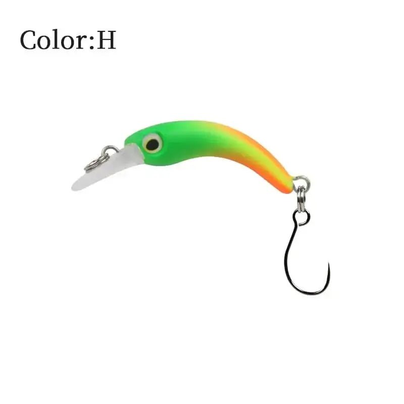China China H / 1.2g 40mm LETOYO Floating Injured Fishing Lure 40mm 1.2g Micro Lures Artificial Minnow Bait Wobblers For Trout Bass Perch