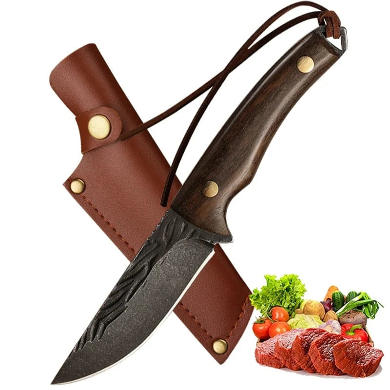 China China Handmade Forged Stainless Steel Kitchen Chef Boning Knifes Fishing Knife Meat Cleaver Butcher Knife Meat Cleaver Cooking Knives