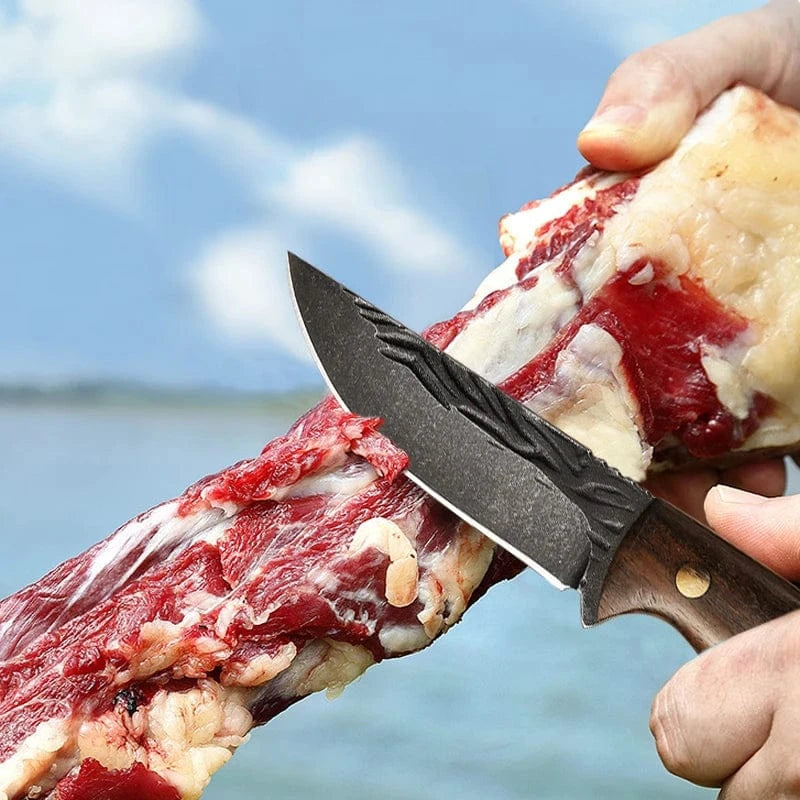 China China Handmade Forged Stainless Steel Kitchen Chef Boning Knifes Fishing Knife Meat Cleaver Butcher Knife Meat Cleaver Cooking Knives