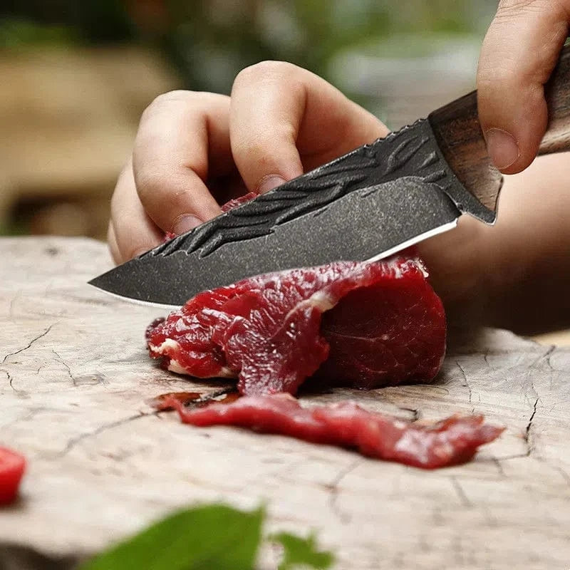 China China Handmade Forged Stainless Steel Kitchen Chef Boning Knifes Fishing Knife Meat Cleaver Butcher Knife Meat Cleaver Cooking Knives