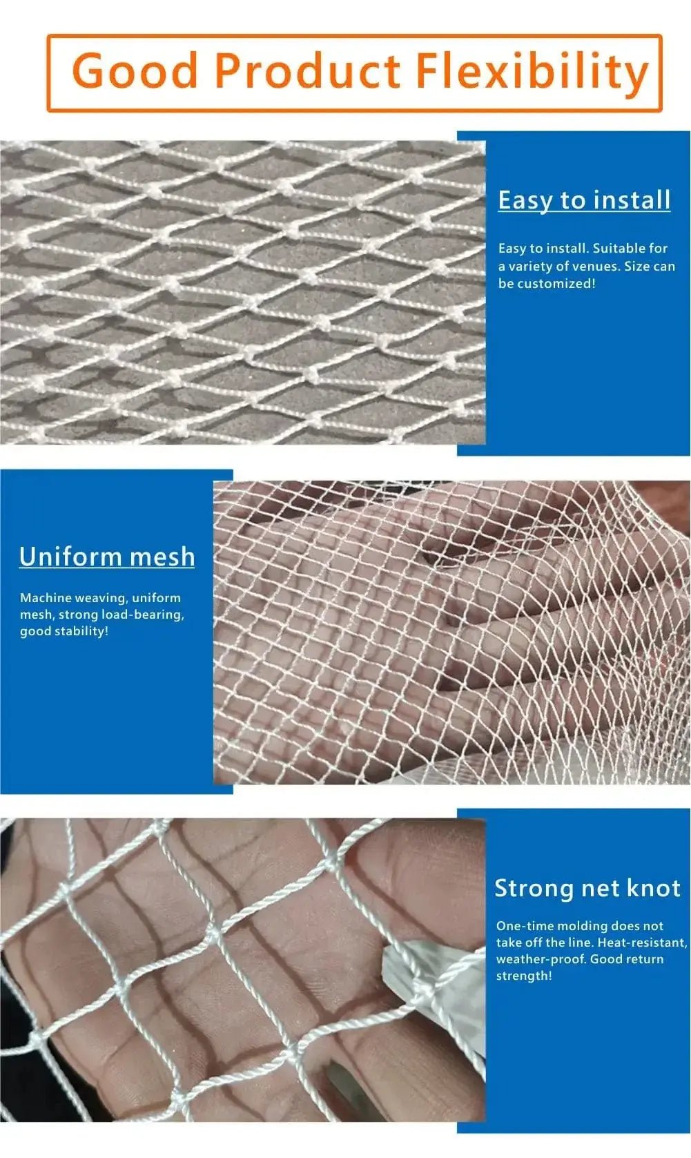 China China Heavy Nylon Net Anti Bird Netting Fishing Net Crops Protective Garden Fencing Protection Child Cat Chicken Net Cage Breeding Net