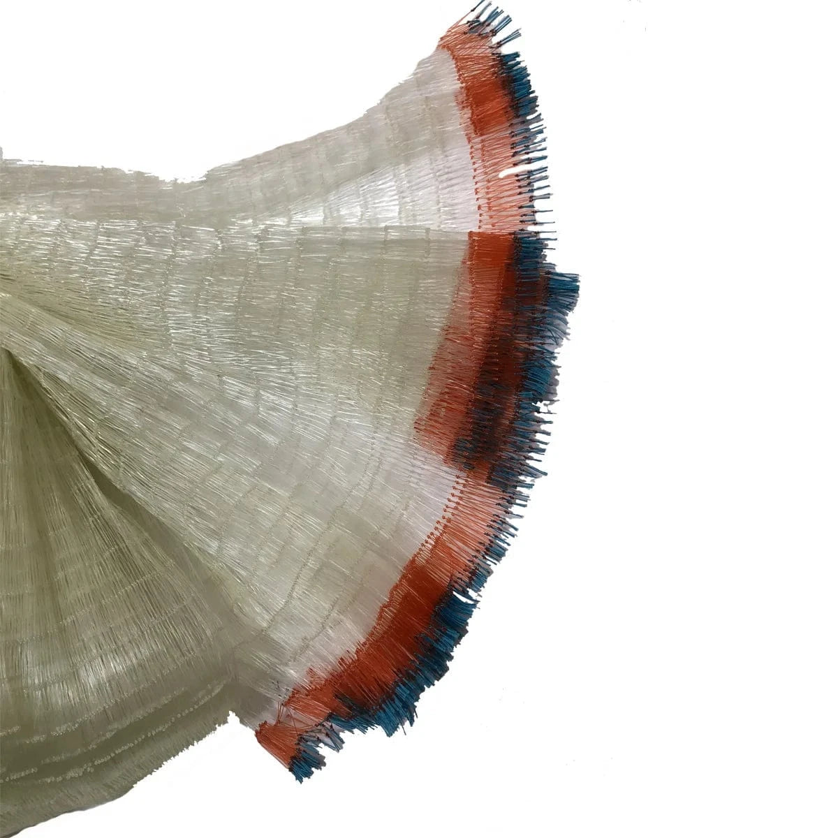 China China Height 3.3m-5.3m Semi-Finished Cast Net Twine 0.33mm Throw Net Monofilament Nylon Net Fishing Accessories Cast Net for Fishing