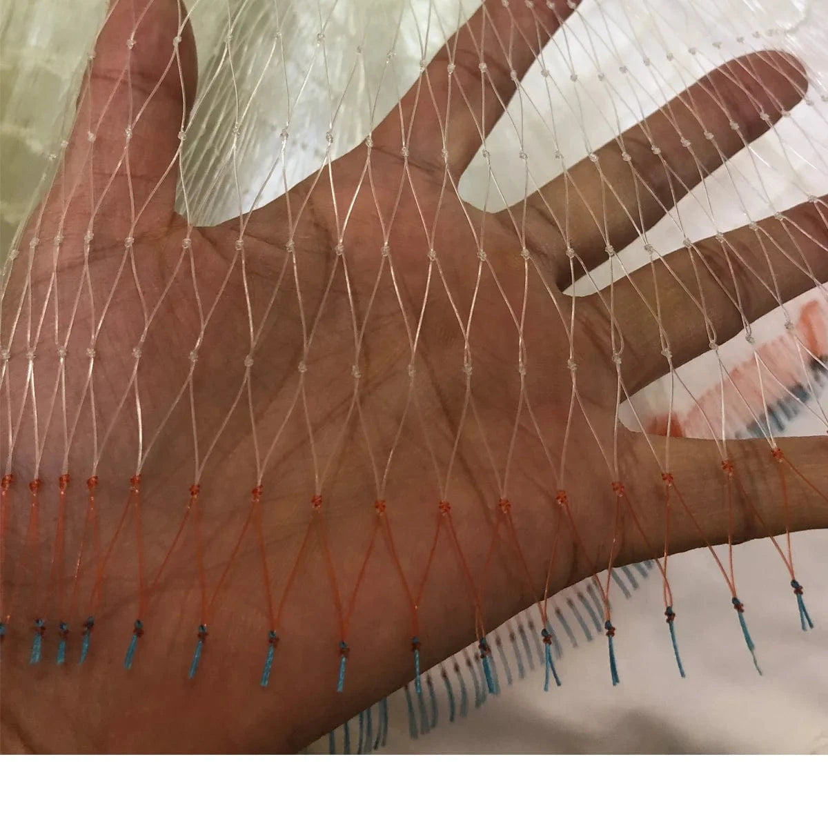 China China Height 3.3m-5.3m Semi-Finished Cast Net Twine 0.33mm Throw Net Monofilament Nylon Net Fishing Accessories Cast Net for Fishing