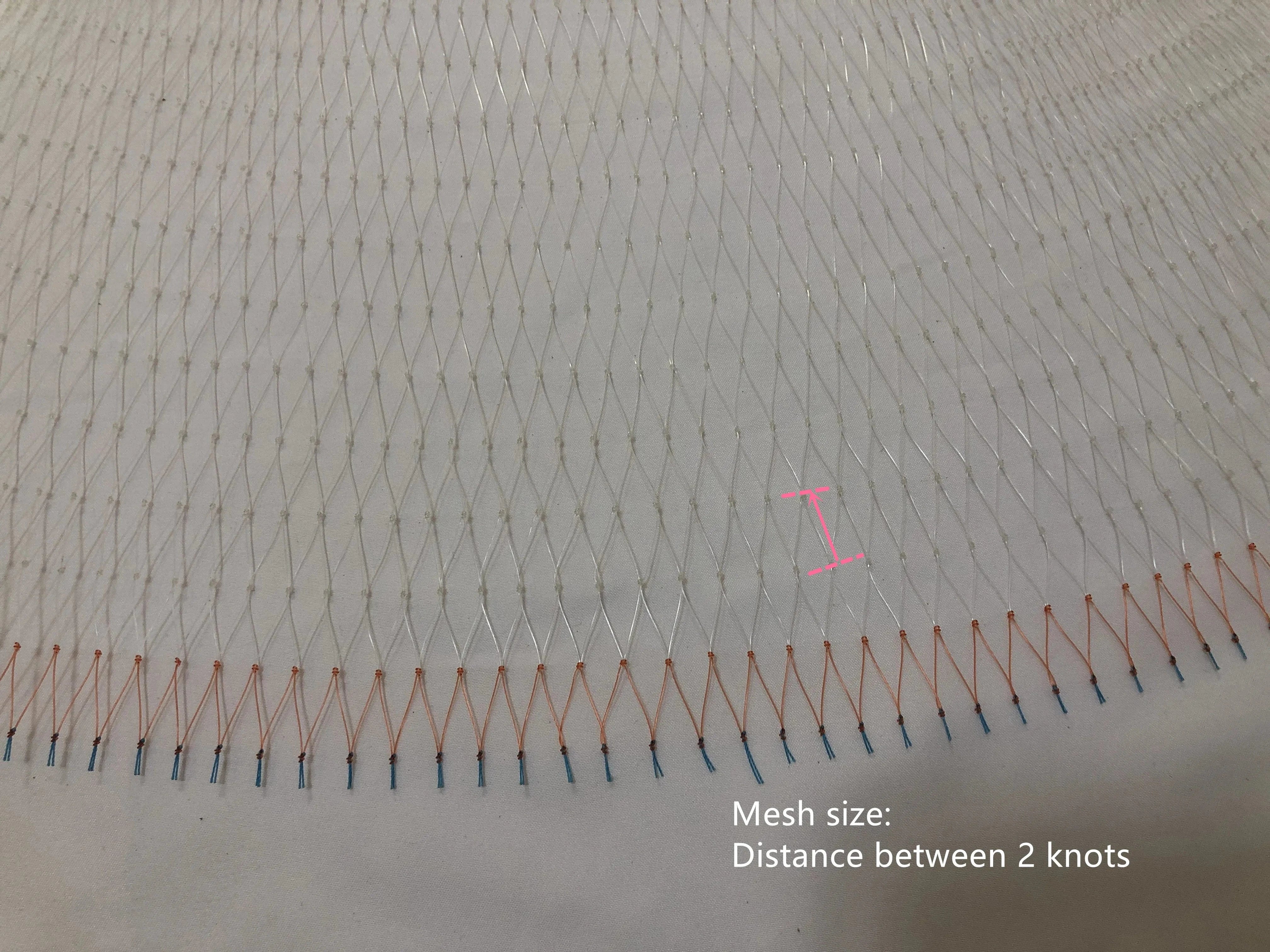 China China Height 3.3m-5.3m Semi-Finished Cast Net Twine 0.33mm Throw Net Monofilament Nylon Net Fishing Accessories Cast Net for Fishing