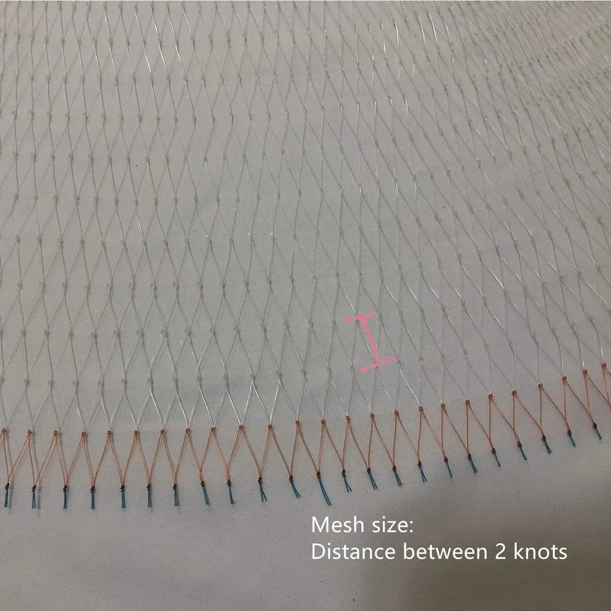 China China Height 3.3m-5.3m Semi-Finished Cast Net Twine 0.33mm Throw Net Monofilament Nylon Net Fishing Accessories Cast Net for Fishing