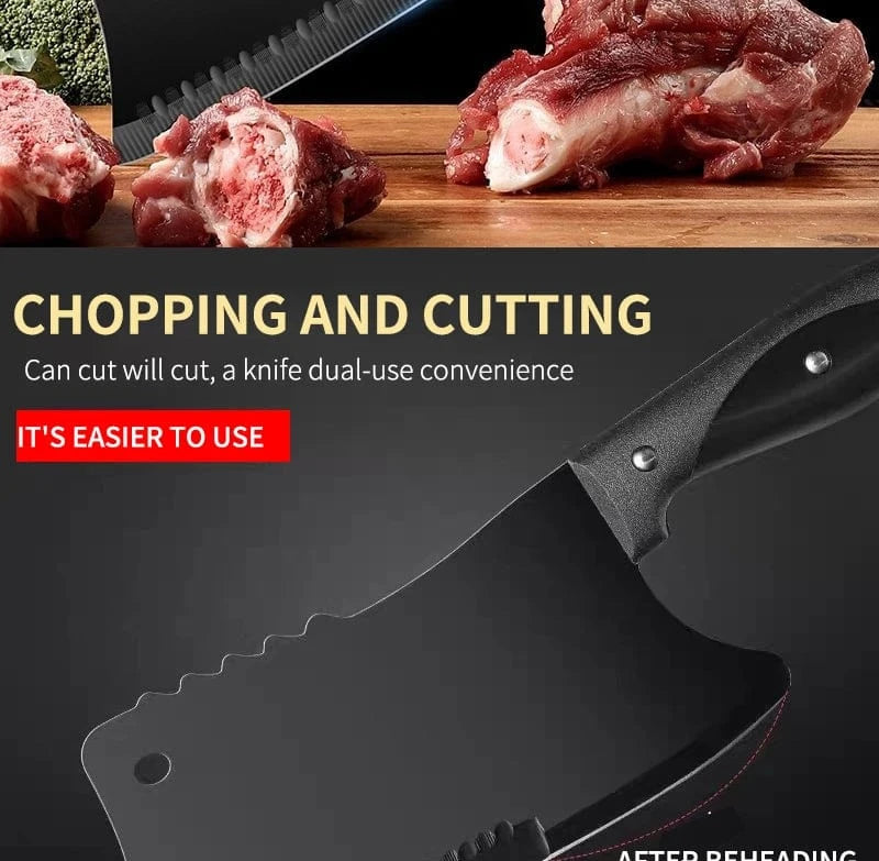 China China High Hardness Kitchen Chef Knife Bone Chopping Knife Meat Cleaver Chef Butcher Knives Fish Vegetables Slicing Butcher Cutter Dao