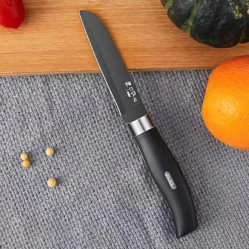 China China High quality Black Steel Knife set Home multi-functional sharp Bone cutting knife, chef's slicing knife, kitchen accessories
