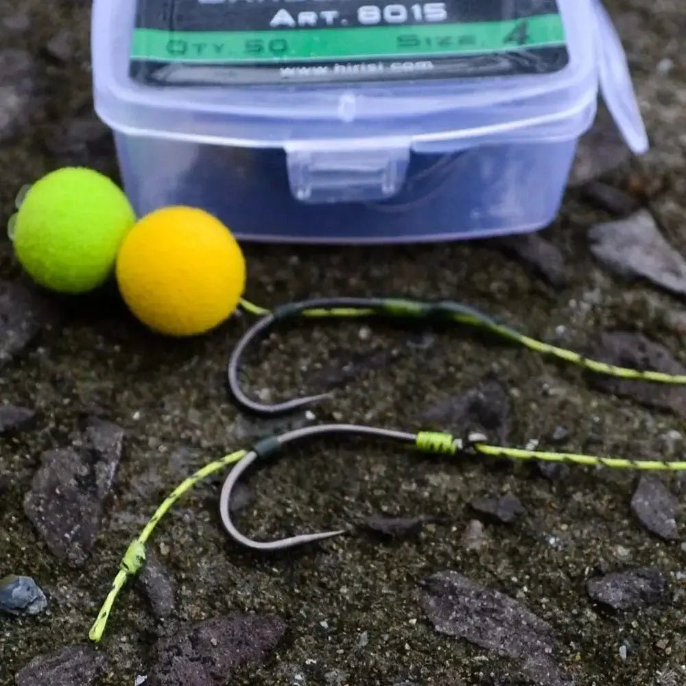 China China Hirisi 50pcs Coated High Carbon Steel Barbed Hooks Carp Fishing Hooks Pack Tackle Accessories 8015