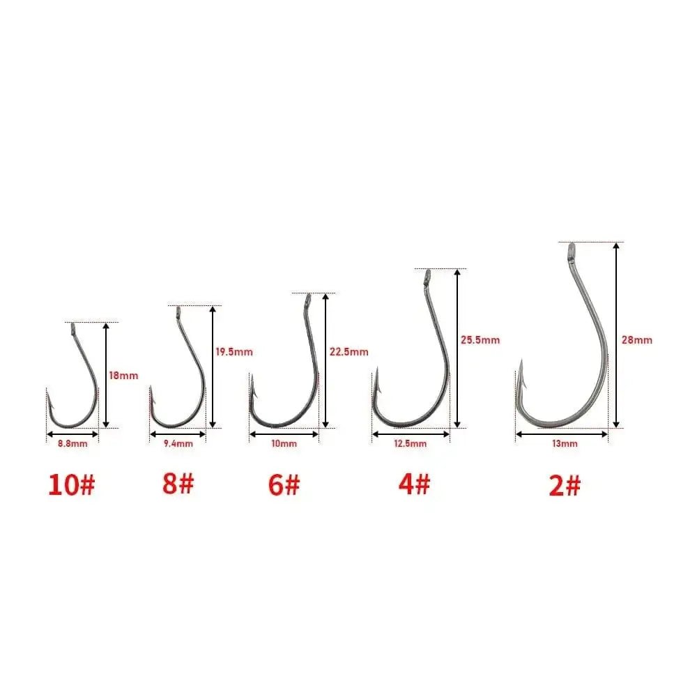 China China Hirisi 50pcs Coated High Carbon Steel Barbed Hooks Carp Fishing Hooks Pack Tackle Accessories 8015