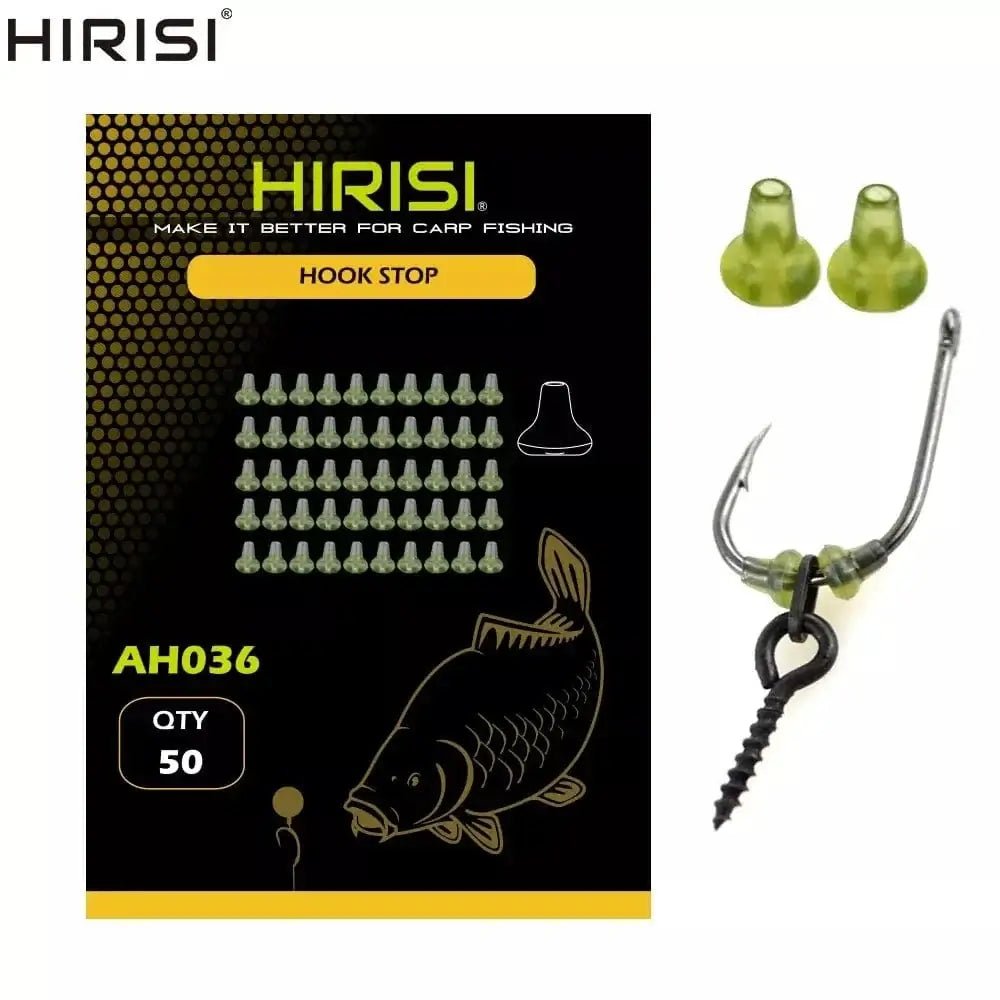 China China Hirisi 50pcs Rubber Fishing Rigs Fish Hook Stopper Terminal Tackle Accessories AH036