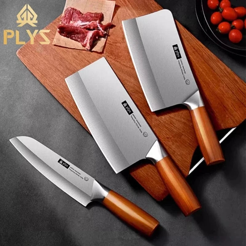 China China Household kitchen knife set with wrought steel handle, multi-functional kitchen knife,sharp and high hardness bone cutting knife