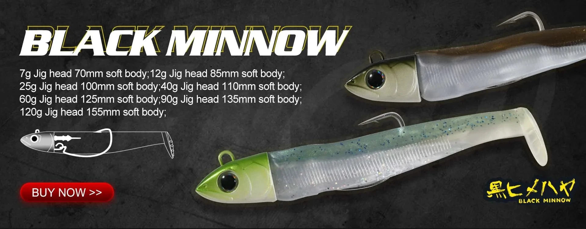 China China Hunthouse fishing hooks jig head 20g 30g 40g 3 pcs/pack  fishing tackle equiped with soft lure peche 2020 new lw313