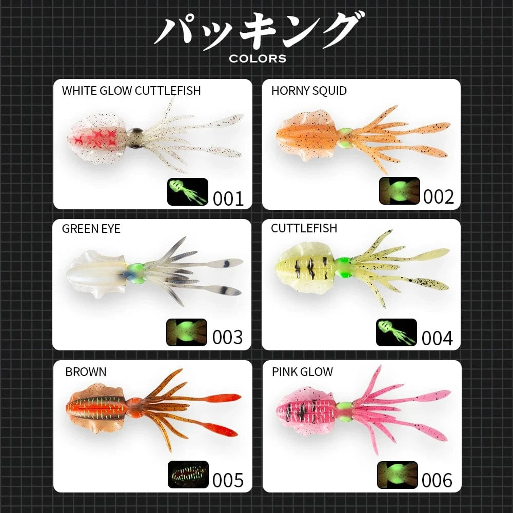 China China Hunthouse Fishing Soft Swim Squid Lure Jig Swimbait Luminous/UV 150mm/16g Wobbler For Cuttlefish Trolling Sea Spinner Bait