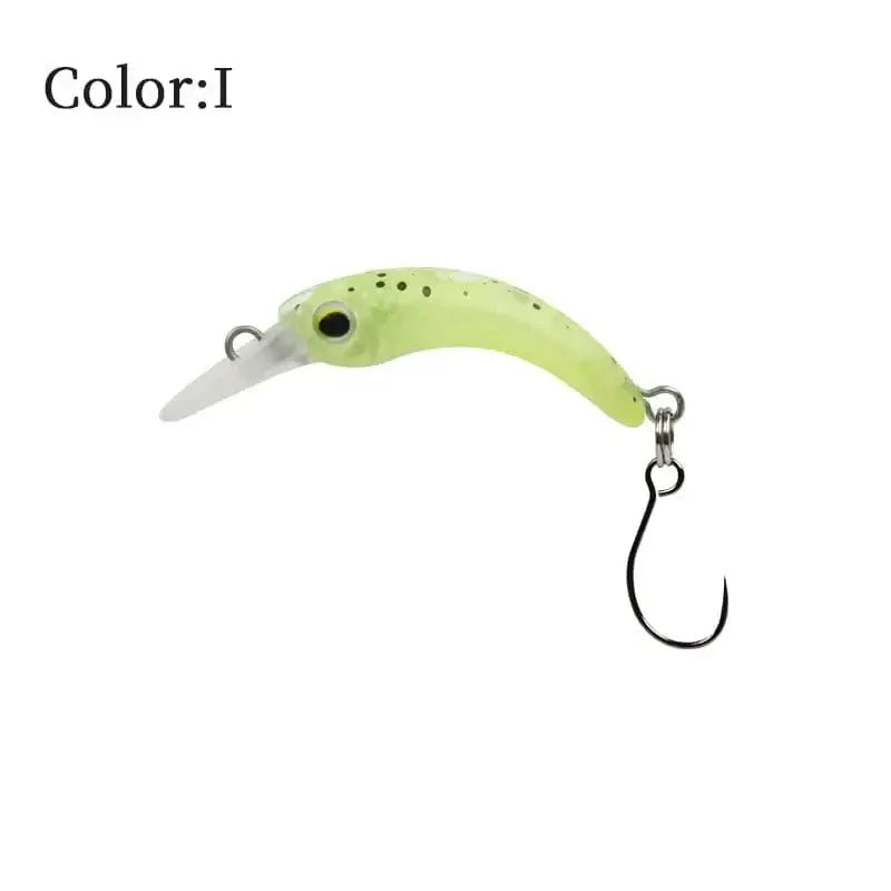 China China I / 1.2g 40mm LETOYO Floating Injured Fishing Lure 40mm 1.2g Micro Lures Artificial Minnow Bait Wobblers For Trout Bass Perch