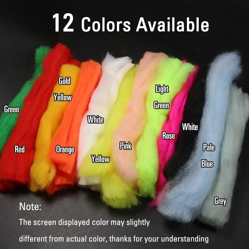 China China ICERIO Fly Fishing Multiple Color Egg Yarn Glow Bug Yarn Fiber Baitfish Lure Parachute Fly Tying Material