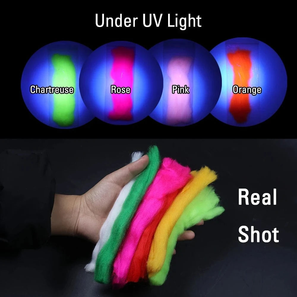 China China ICERIO Fly Fishing Multiple Color Egg Yarn Glow Bug Yarn Fiber Baitfish Lure Parachute Fly Tying Material