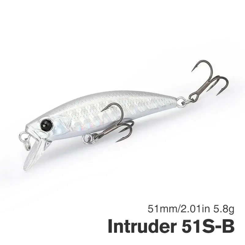 China China Intruder 51S-B / 51mm 2.0in 5.8g TSURINOYA Bait Finesse Fishing Lure Intruder 51S Sinking Minnow Jerkbait 51mm 5.8g Super-Slide Hooks Trout Ajing Game Hard Bait
