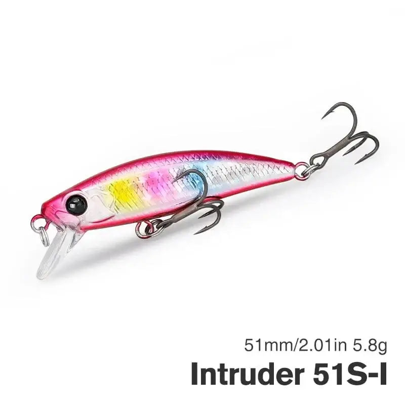 China China Intruder 51S-I / 51mm 2.0in 5.8g TSURINOYA Bait Finesse Fishing Lure Intruder 51S Sinking Minnow Jerkbait 51mm 5.8g Super-Slide Hooks Trout Ajing Game Hard Bait