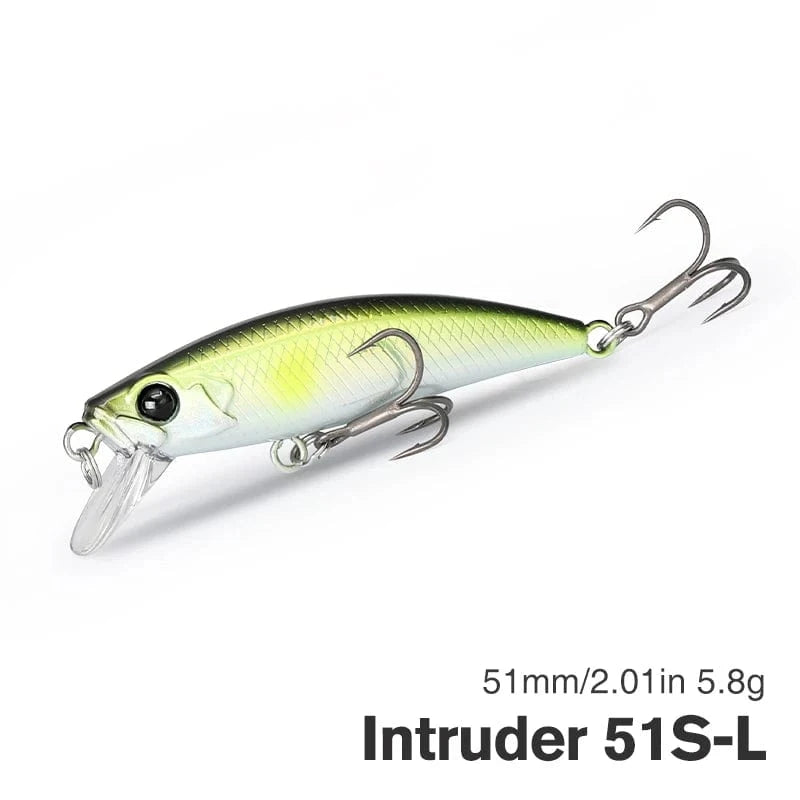 China China Intruder 51S-L / 51mm 2.0in 5.8g TSURINOYA 51mm 5.8g Sinking Minnow Intruder 51S River Fishing Lure Light Game Fishing Lure Stream Hard Bait Perch Pike Trout