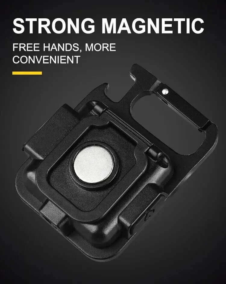 China China J031 Mini Protable COB Flashlight Keychain Lamp 4 Lighting Modes Torch Outdoor Waterproof Emergency Camping Fishing Work Lights