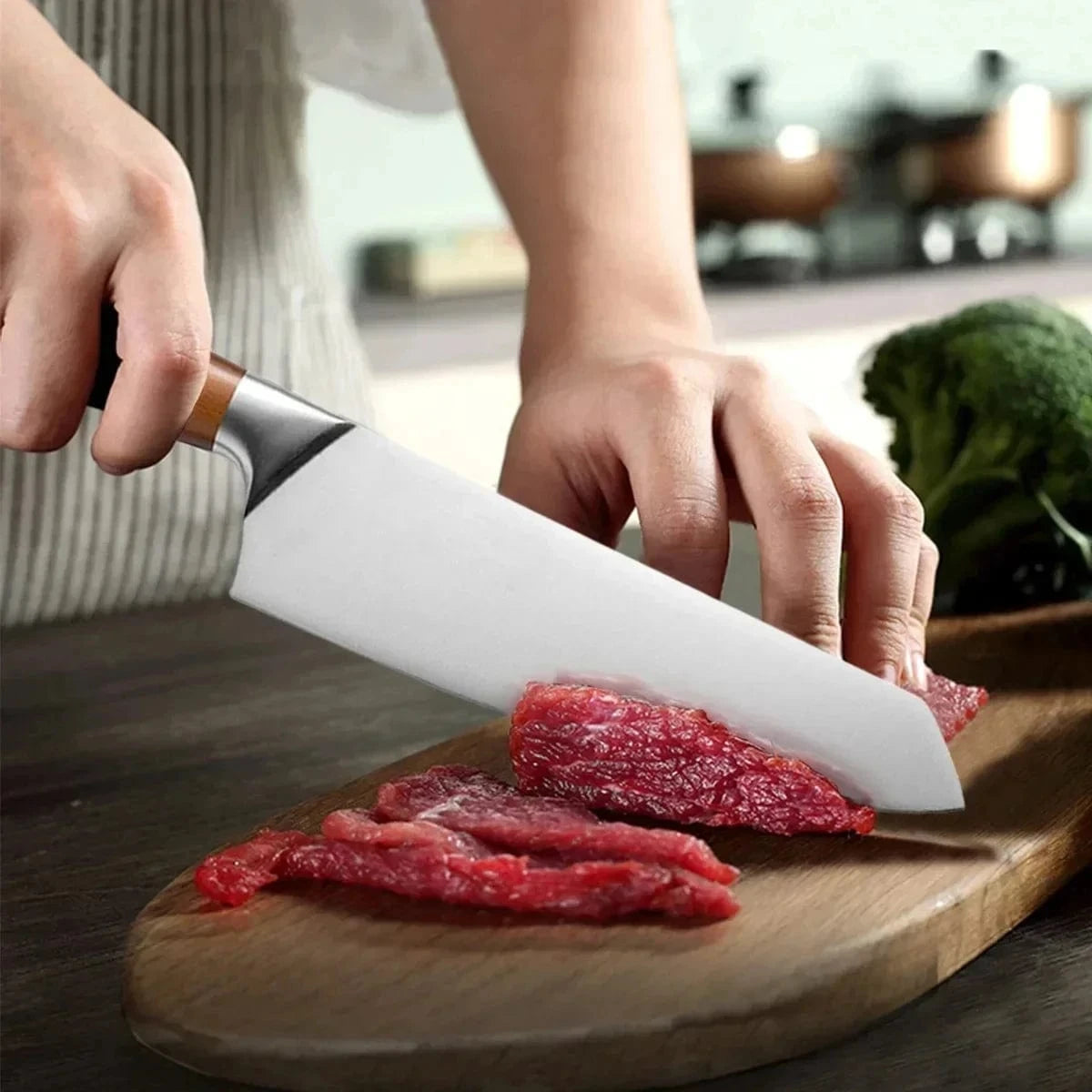China China Japanese Kitchen Knives Set Stainless Steel Fish Fillet Meat Cleaver Chef Knife Sushi Knife Slicing Santoku Knife Cooking Tools