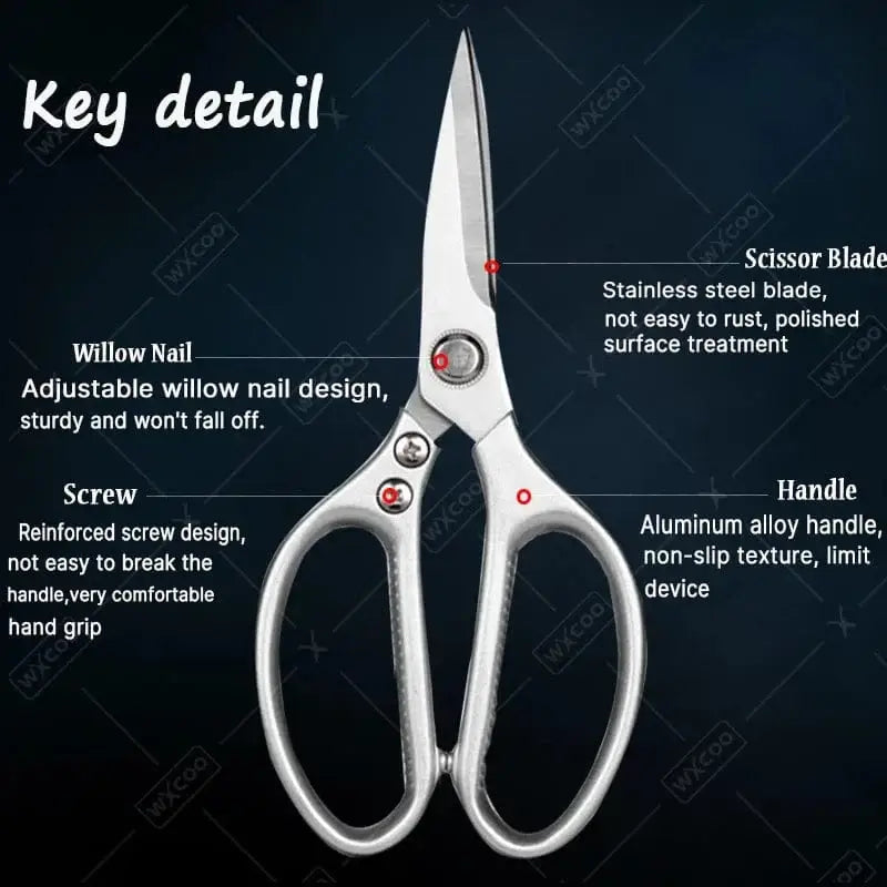China China Japanese Kitchen Scissors Knife Set Stainless Steel Butcher Knife Cooking Chef Knives for Duck Fish Chicken Bone Scissors