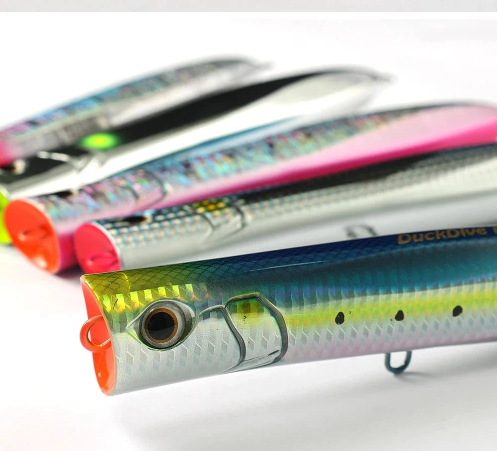 China China JIGGINGPRO 190mm 60g Topwater Slim Popper Lure Sea Floating Fishing Lure Amberjack Kingfish Tuna GT Bait