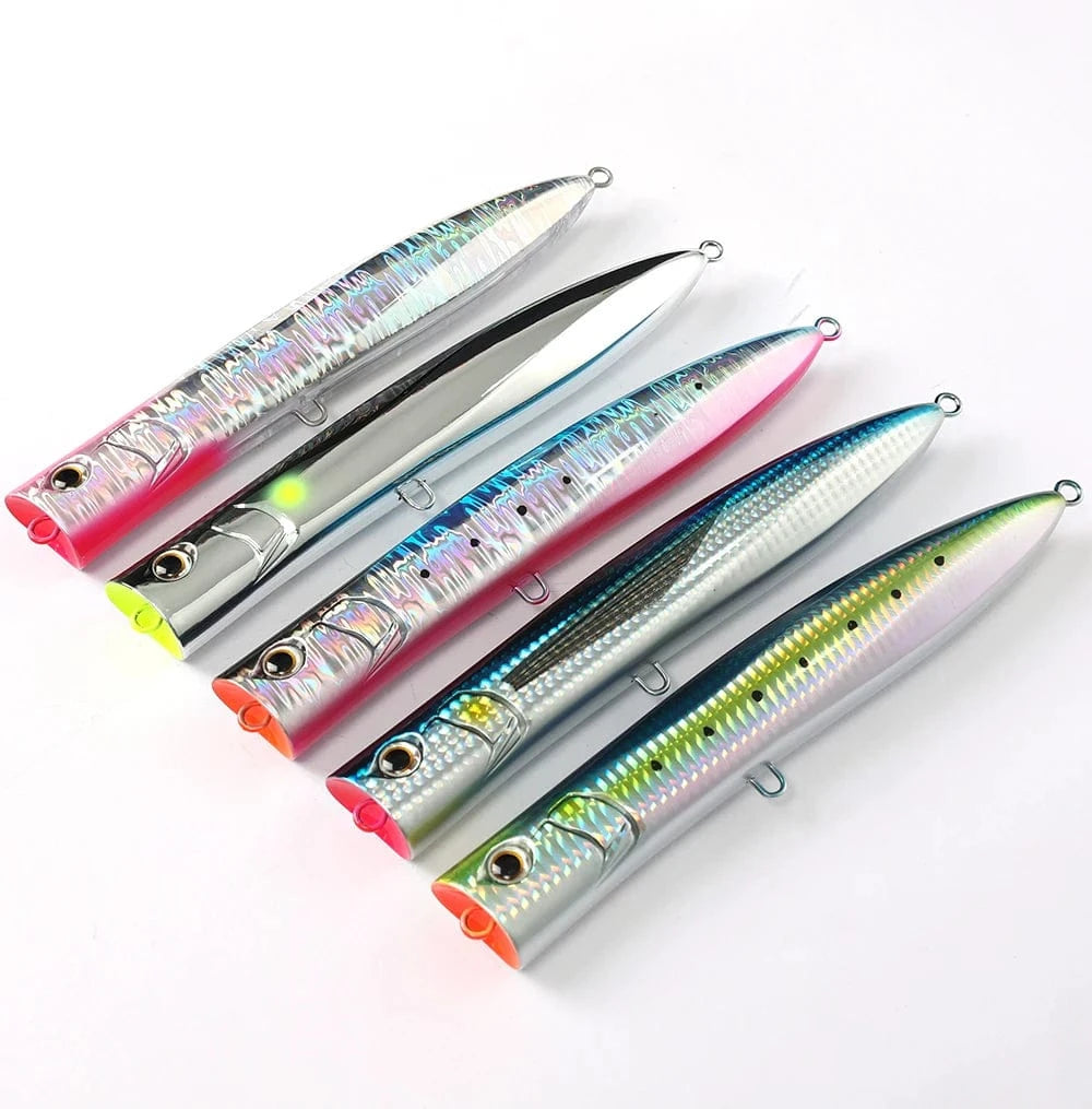 China China JIGGINGPRO 190mm 60g Topwater Slim Popper Lure Sea Floating Fishing Lure Amberjack Kingfish Tuna GT Bait