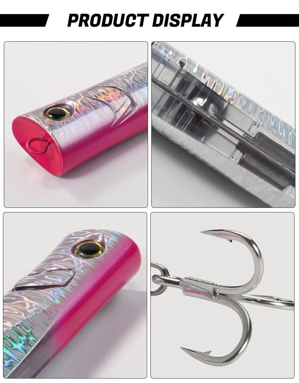 China China JIGGINGPRO 190mm 60g Topwater Slim Popper Lure Sea Floating Fishing Lure Amberjack Kingfish Tuna GT Bait