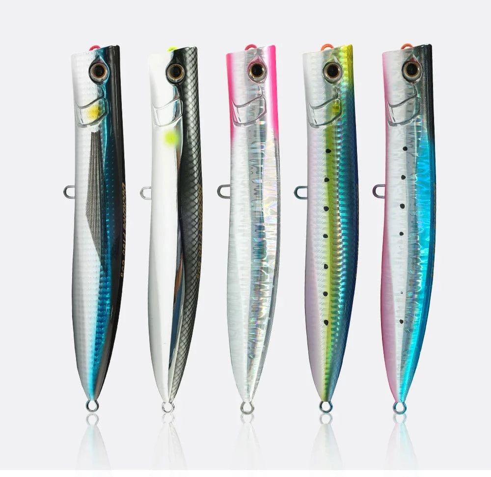 China China JIGGINGPRO 190mm 60g Topwater Slim Popper Lure Sea Floating Fishing Lure Amberjack Kingfish Tuna GT Bait