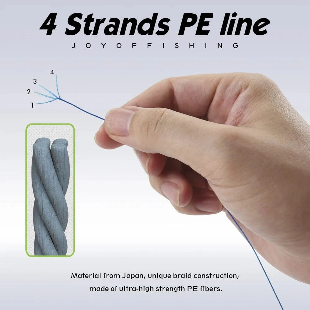China China JOF 4 Strands Braided Fishing Line Multifilament 300M Carp Fishing 10-82lb Japanese Braided Wire Fishing Accessories Pe Line