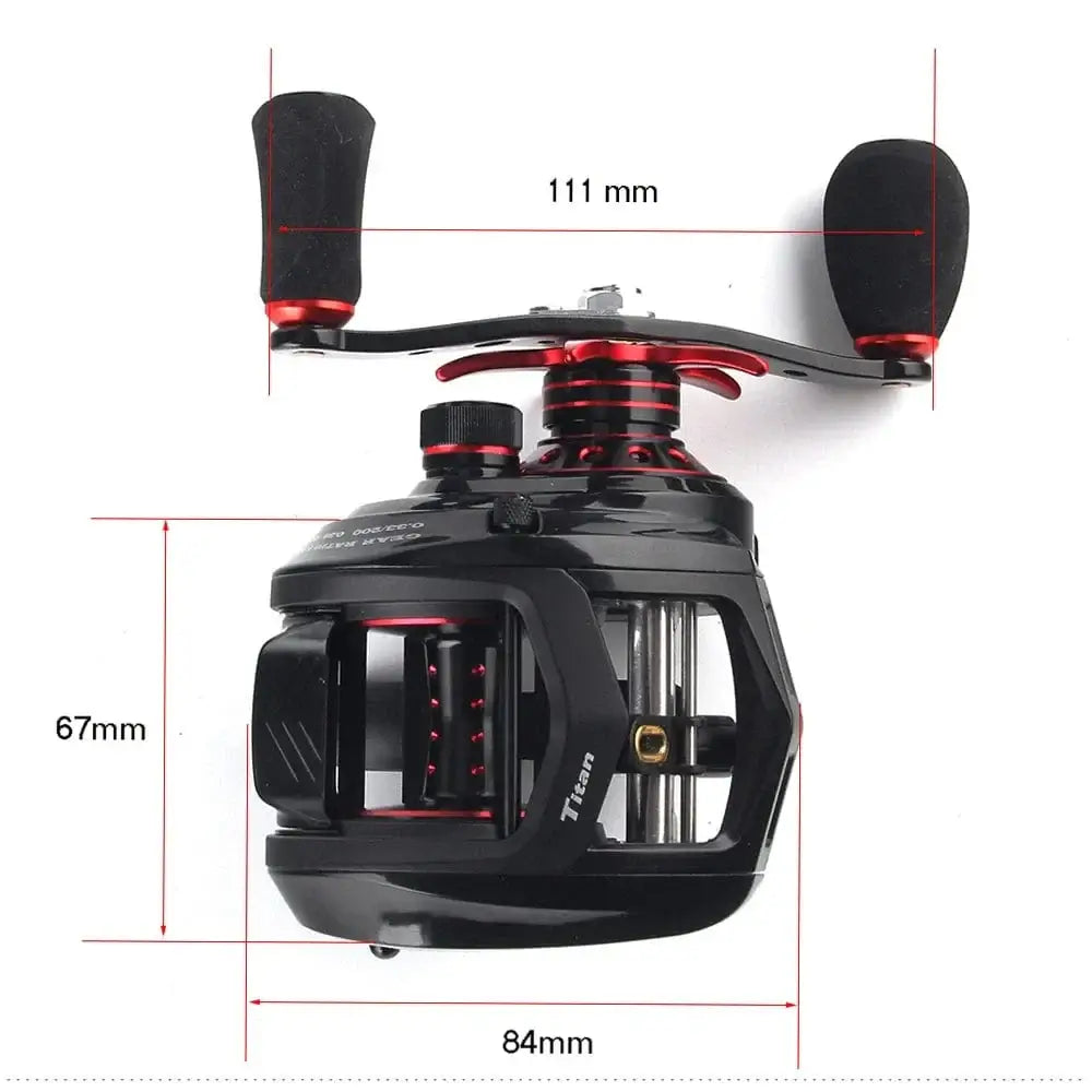 China China JOHNCOO Fishing reel MT200 Bait Casting Reel Big Game 13kg Max Drag jigging Fishing Reel 11+1 BB 7.1:1 Baitcasting reel