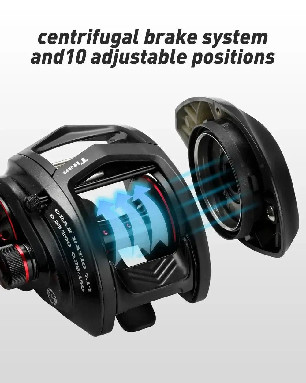 China China JOHNCOO Fishing reel MT200 Bait Casting Reel Big Game 13kg Max Drag jigging Fishing Reel 11+1 BB 7.1:1 Baitcasting reel