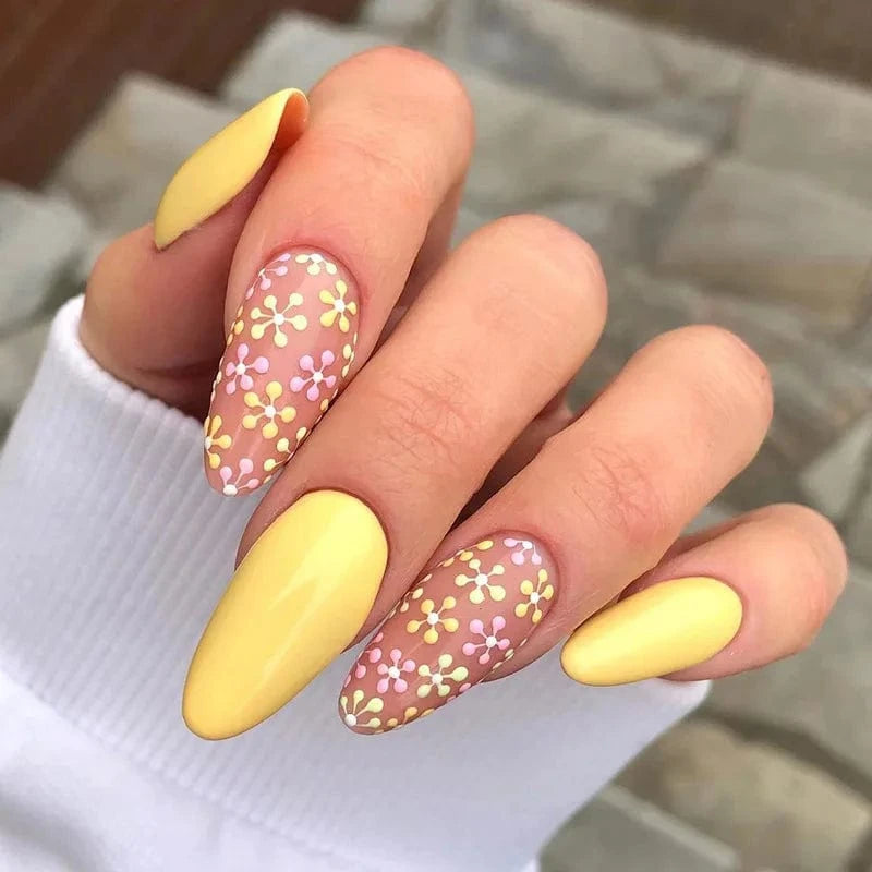 China China JP1692 24pcs Light Green Stripe Gradient Wearing Fake Nails Seamless Removable Full Cover Long False Nails Press On Nails With Designs